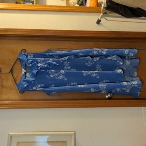 Blue and white Croft & Barrow 1X dress